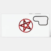 Rode Duivel Pentagram Samsung Galaxy Hoesje (Achterkant horizontaal)