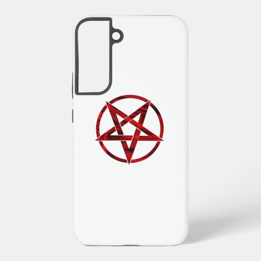 Rode Duivel Pentagram Samsung Galaxy Hoesje (Achterkant)
