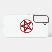 Rode Duivel Pentagram Samsung Galaxy Hoesje (Achterkant horizontaal)