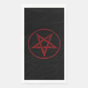 Rode Duivel Pentagram Servet