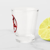 Rode Duivel Pentagram Shot Glas (Rechts)