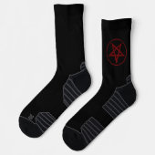 Rode Duivel Pentagram Sokken (Links)