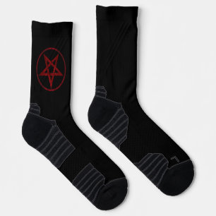 Rode Duivel Pentagram Sokken