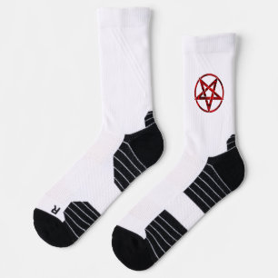 Rode Duivel Pentagram Sokken