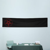 Rode Duivel Pentagram Spandoek (Beurs)