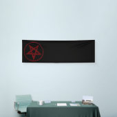 Rode Duivel Pentagram Spandoek (Beurs)