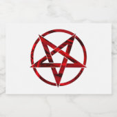 Rode Duivel Pentagram Sparkling Wijnetiket (Enkel label)