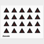 Rode Duivel Pentagram Sticker (Vel)