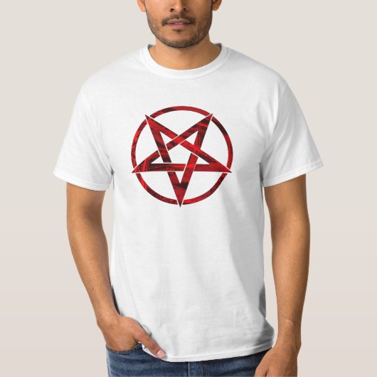 Rode Duivel Pentagram T-shirt (Voorkant)