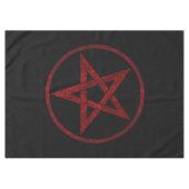 Rode Duivel Pentagram Tafelkleed (Voorkant (Horizontaal))