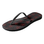 Rode Duivel Pentagram Teenslippers (Schuin)