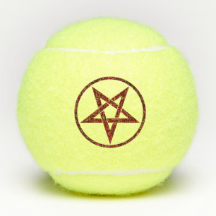 Rode Duivel Pentagram Tennisballen