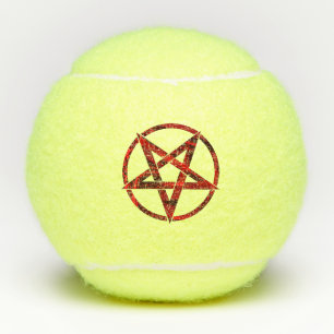 Rode Duivel Pentagram Tennisballen