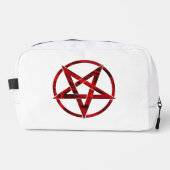 Rode Duivel Pentagram Toilettasje (Voorkant)