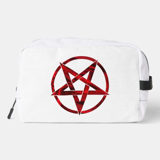 Rode Duivel Pentagram Toilettasje (Achterkant)