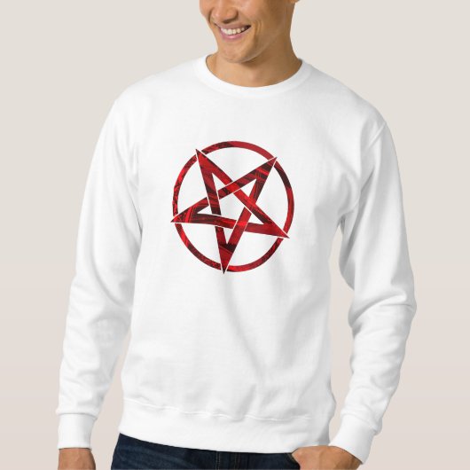 Rode Duivel Pentagram Trui (Voorkant)