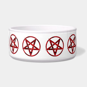 Rode Duivel Pentagram Voerbakje