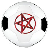 Rode Duivel Pentagram Voetbal (Gedraaid)
