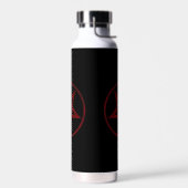 Rode Duivel Pentagram Waterfles (Links)