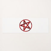 Rode Duivel Pentagram Yogamat (Achterkant (horizontaal))