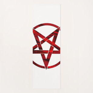 Rode Duivel Pentagram Yogamat