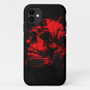 Rode Duivel Schedel Griezeld Kunstwerk iPhone 11 Hoesje