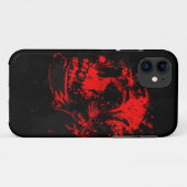 Rode Duivel Schedel Griezeld Kunstwerk Case-Mate iPhone Case (Achterkant (horizontaal))