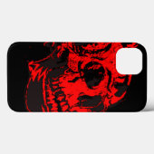 Rode Duivel Schedel Griezeld Kunstwerk Case-Mate iPhone Case (Achterkant (horizontaal))