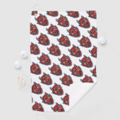 Rode Duivel Vintage Halloweenies  Golfhanddoek (Insitu)