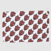 Rode Duivel Vintage Halloweenies  Golfhanddoek (Horizontaal)