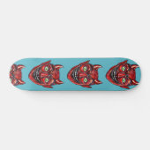 Rode Duivel Vintage Halloweenies Persoonlijk Skateboard (Horizontaal)