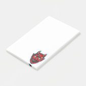 Rode Duivel Vintage Halloweenies  Post-it® Notes (Schuin)