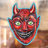 Rode Duivel Vintage Halloweenies Raamsticker (Vel 2)