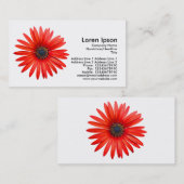 Rode duivel - wit visitekaartje (Voorkant / Achterkant)