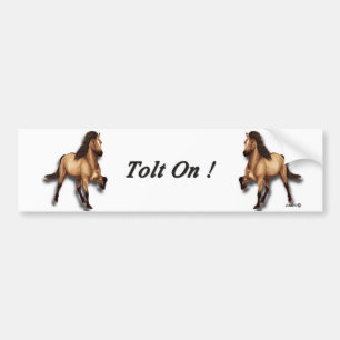 Rode Dun IJslander Bumpersticker