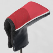 Rode Duo-Tone Golf Head Hoesje () Golfheadcover (3/4 voorkant)