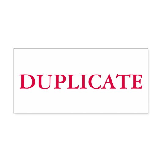 Rode Duplicaat Zelfinktende Stempel (Design)