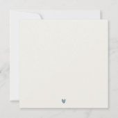 RODE DUSKY BLUE LIGHTHOUSE ZEE WAVES WEDDING INVIT BEDANKKAART (Achterkant)