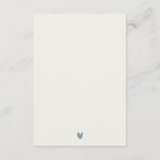 RODE DUSKY BLUE LIGHTHOUSE ZEE WAVES WEDDING RSVP INFORMATIEKAARTJE (Achterkant)