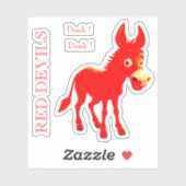 RODE DUVELS STICKER (Vel)