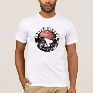 rode dwergontje, amanita muscaria, vliegende agari t-shirt
