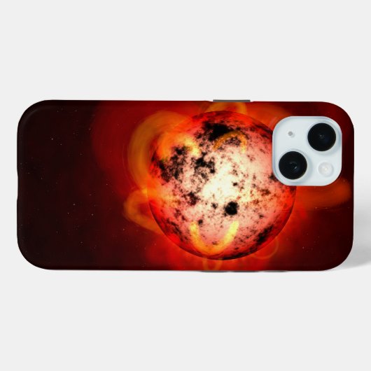 Rode dwergster in een baan rond een hypothetische Case-Mate iPhone case (Achterkant (horizontaal))