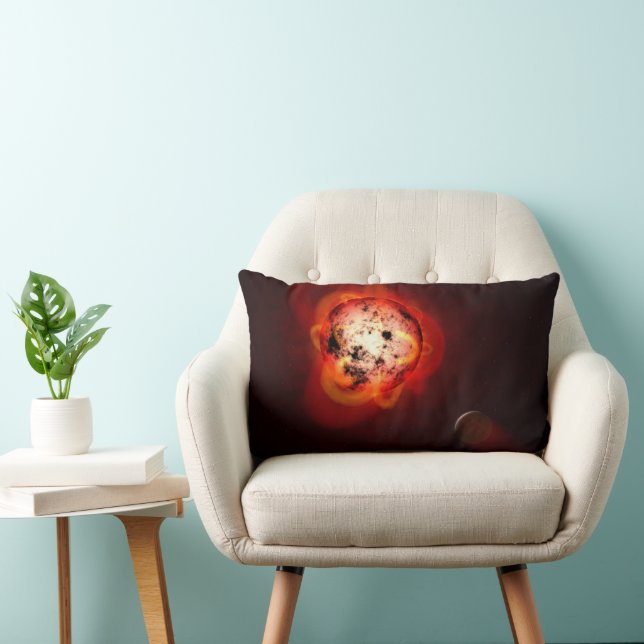 Rode dwergster in een baan rond een hypothetische  kussen (Stoel)