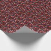Rode edelsteen cadeaupapier (Hoek)
