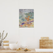 Rode eekhoorn 16 x 20 afdrukken poster (Keuken)