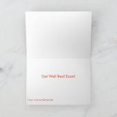 Rode eekhoorn afbeelding voor het Wenskaart van de Kaart (Binnen)