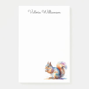 Rode Eekhoorn Aquarel Wilde Dieren Persoonlijk Post-it® Notes