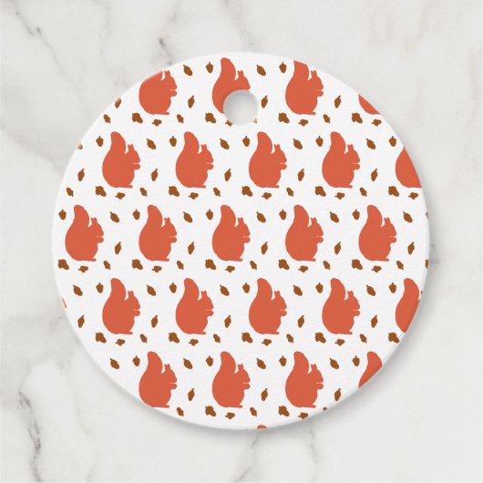 Rode eekhoorn bedankjes labels (Voorkant)