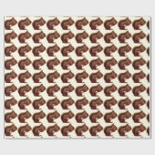 Rode eekhoorn cadeaupapier (Vlak)