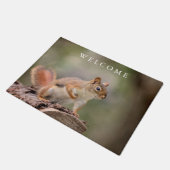 Rode eekhoorn deurmat (Schuin)